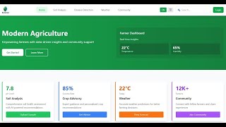 🚜 KrishiAI – Smart Farming Website | Soil Analysis, Weather Forecast, ML Features & More 🌾 screenshot 2