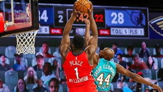 Zion 23 Pts Half Court Lob From Lonzo! 2020 NBA Restart
