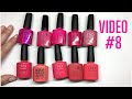 SWATCHING ENTIRE CND SHELLAC LINE VIDEO #8 [PINKS AND CORALS]