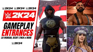 WWE 2K24 Entrances & Gameplay | Sami Zayn, Bayley, Bron Breakker & More