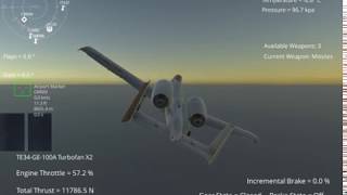 Silantro Unity3D Flight Simulator: A-10 Thunderbolt II Flight + Weapons Test