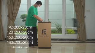 unboxing kasur vacum..kasur FORCO busa vacum...high density screenshot 5
