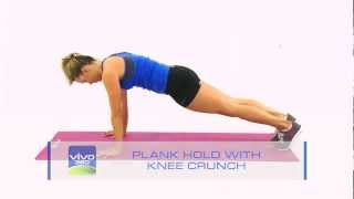 Plank Hold with Knee Crunch