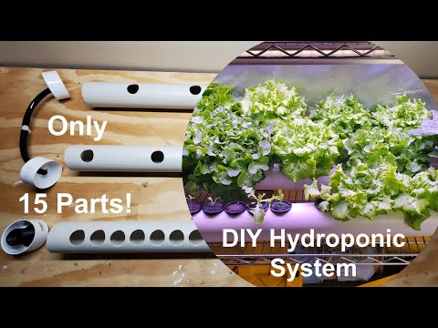 DIY Hydroponic System with 15 Parts (NFT)