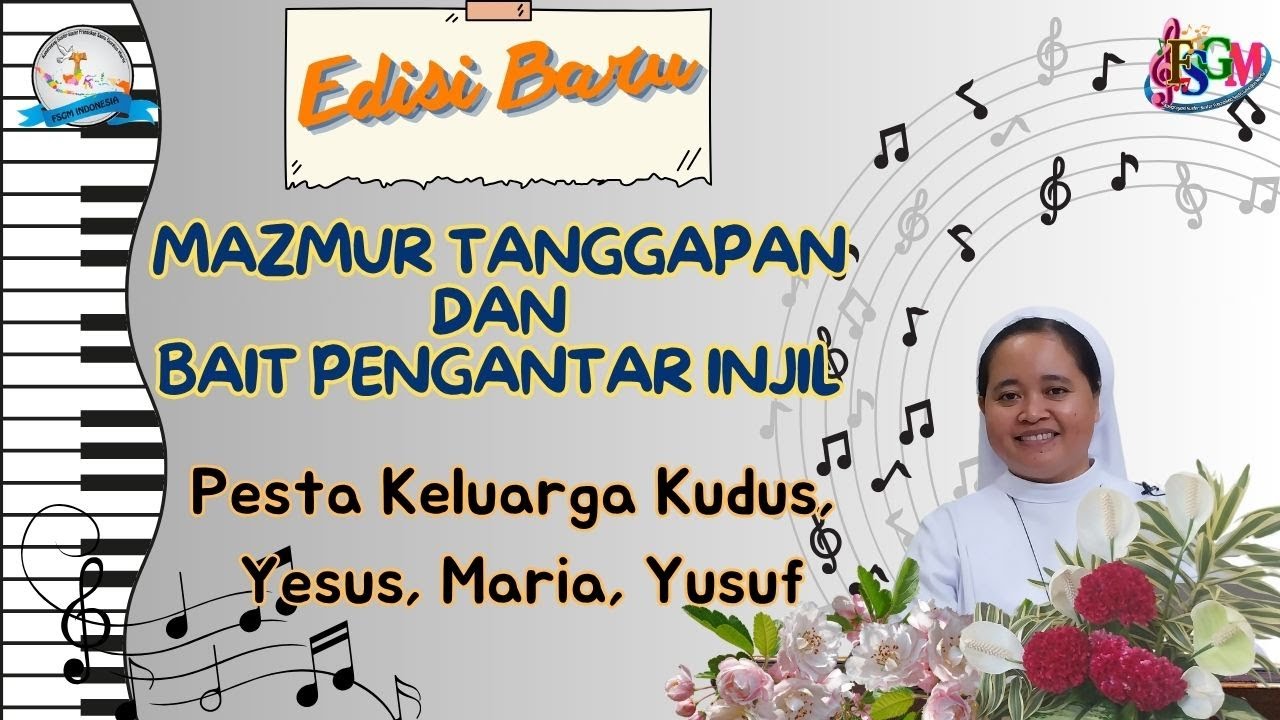 MAZMUR TANGGAPAN PESTA KELUARGA KUDUS YESUS, MARIA, YUSUF. 28 DESEMBER 2025. EDISI BARU.