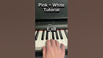 Pink + white tutorial #piano