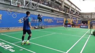 MS 陳孝承 vs 陳雨杉 (2016第二次乙組羽球排名賽)
