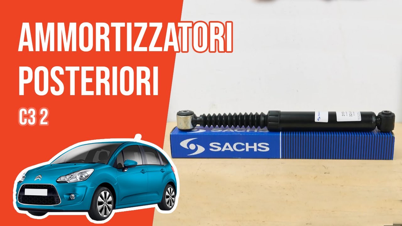 Sostituzione ammortizzatori posteriori Citroën C3 2 ➿ - YouTube