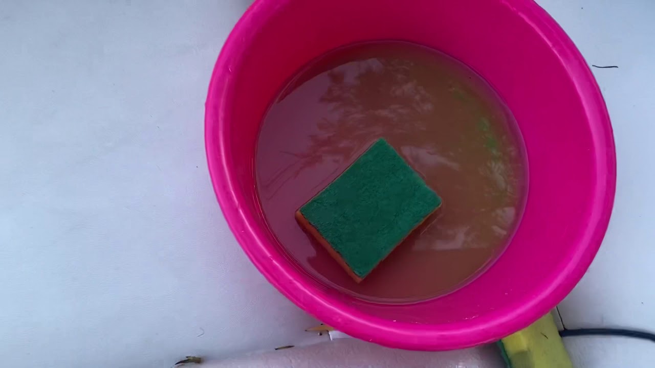 Mould removal from my boat’s seats using Rapid Mould Killer + a magic sponge - amazing result!