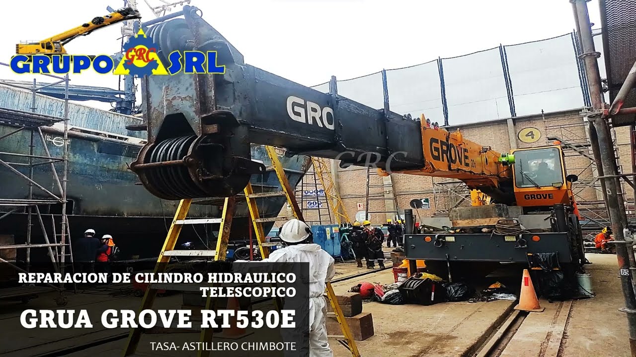 Reparación Cilindro Hidráulico Telescópico - GROVE RT530E