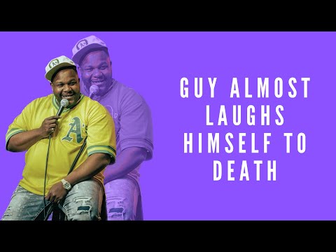 Guy almost laughs himself to death