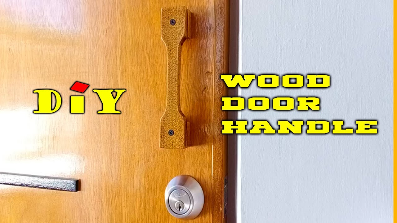 ⭕ DIY Build Wood Door Handle ⦿ Paano Gumawa Ng Wood Handle Sa Pinto