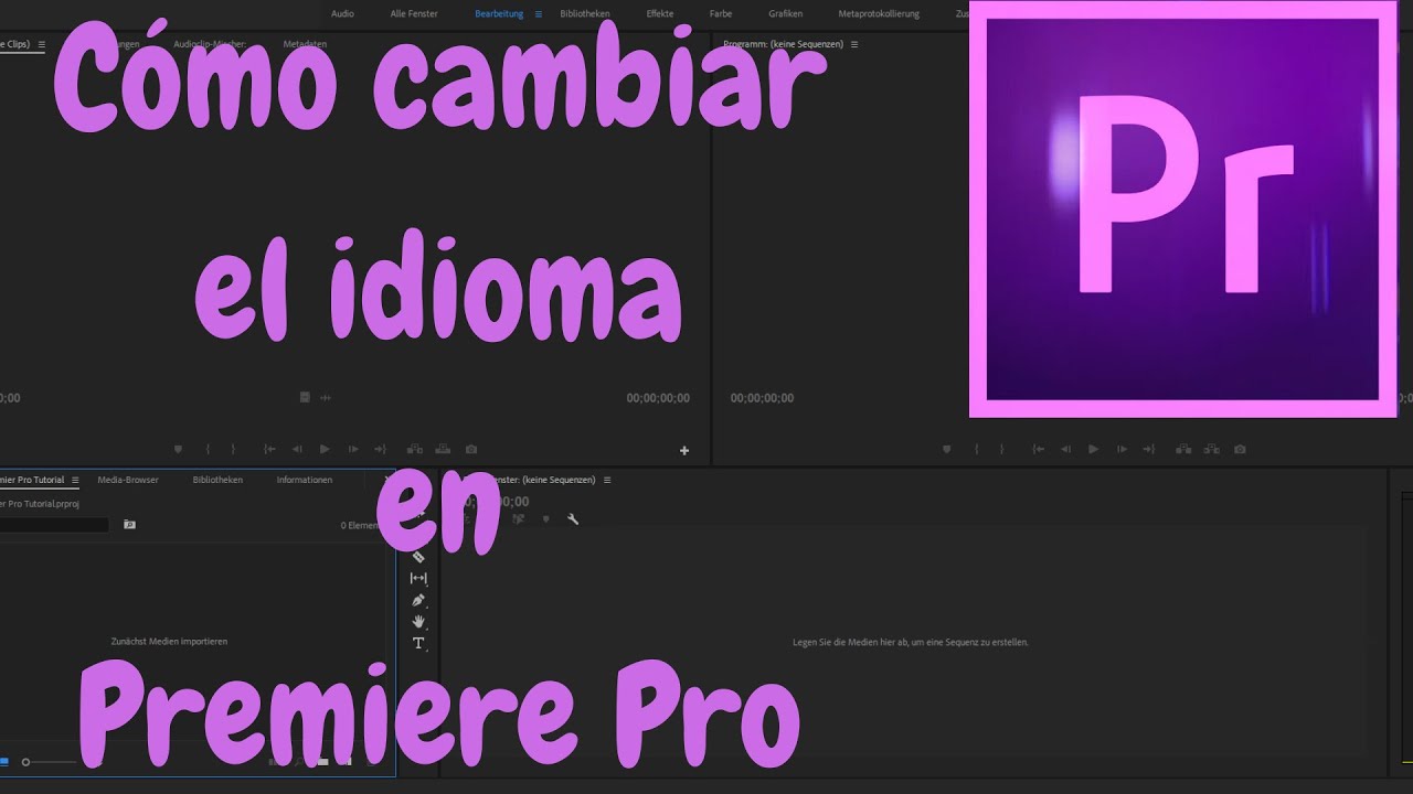 Como Cambiar El Idioma De Premiere
