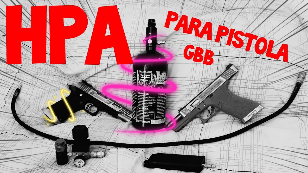 Kit HPA para pistola Airsoft (Ensinando tudo do sistema HPA) YouTube