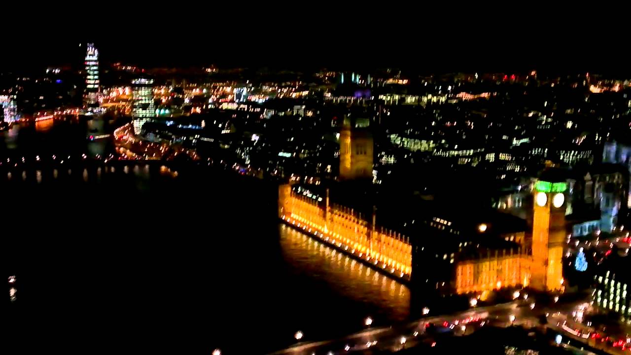 Big Ben & London from The London Eye 1 - YouTube
