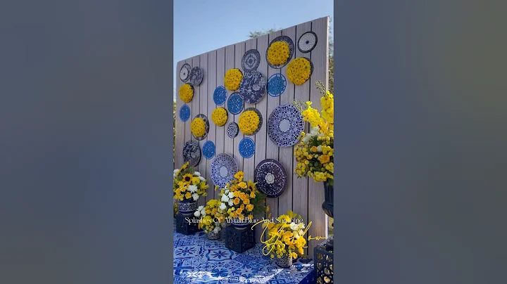 Haldi Celebration | Blue Pottery Decor | Wedding Planner in Jaipur- Fiestro Events #wedding