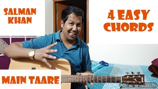 Main Taare Guitar Chords | Notebook | Salman Khan | 4 Easy Chords
