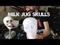 Cheap milk jug skull tutorial - easy way to make skulls