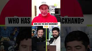 Who has the best backhand? Coach Rick Macci reveals!🔥