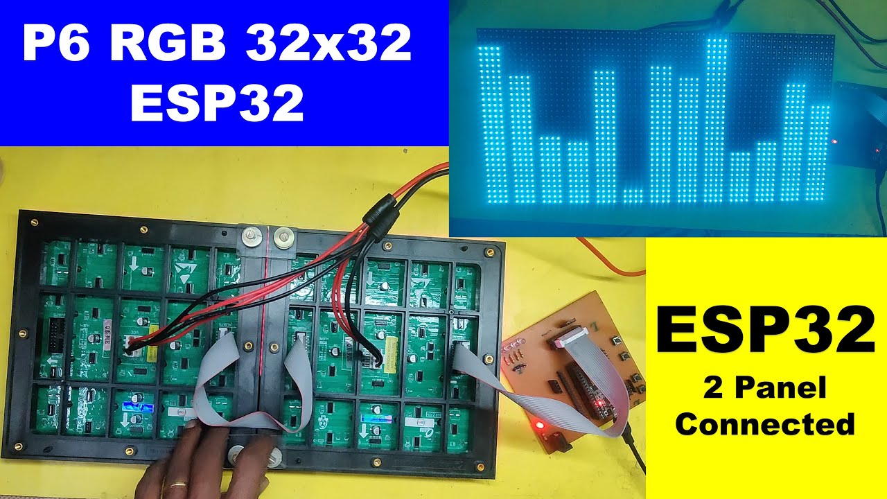 P6 RGB Matrix Panel 32x32 Spectrum Animation | p6 rgb led panel | p6 ...