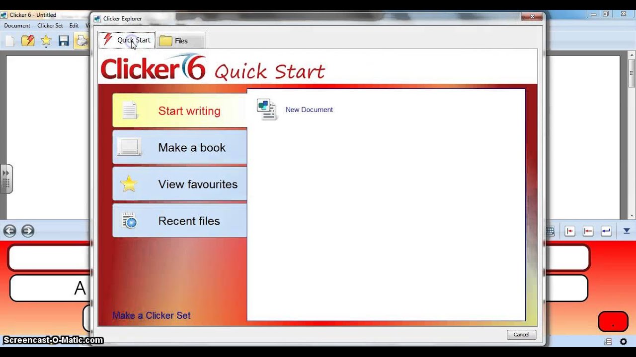 How to open a Clicker 6 Activity - YouTube