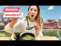  eating matcha foods in the city of japanese green tea  uji kyoto