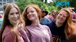 Redheads celebrate their fiery locks