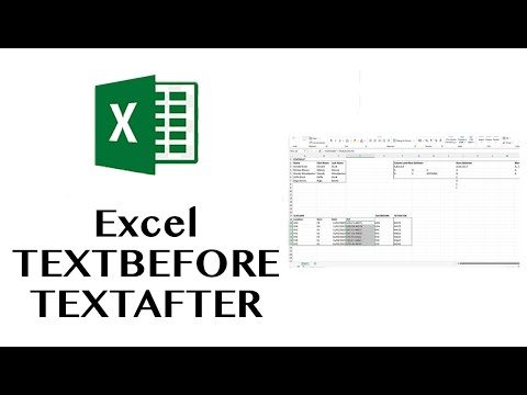 Excel: Using the TEXTBEFORE and TEXTAFTER function
