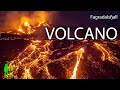 ICELANDIC VOLCANO ERUPTION  - the new volcano on the mountain Fagradalsfjall in Iceland 4K