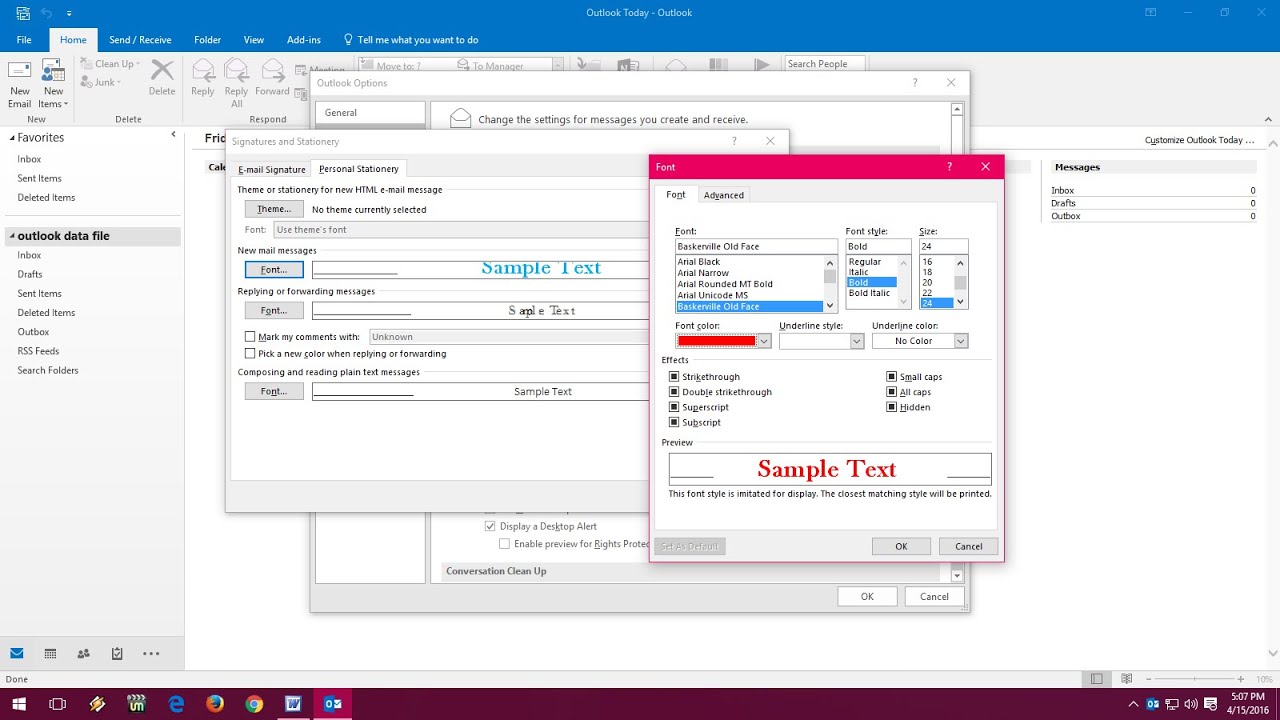 How to Change Default Font Size, Style & Color in MS ...