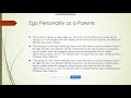 Ego Personality Reflected in Children Stories