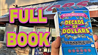  Book 10 Decade Of Dollars  Mass Lottery  Scratch