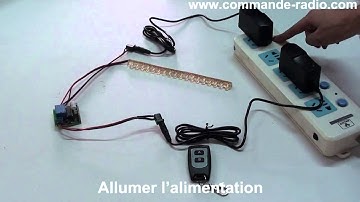 Opération: Contrôler à Distance la Lampe Avec Kit Télécommande Sans Fil 50M Mode Verrouillage