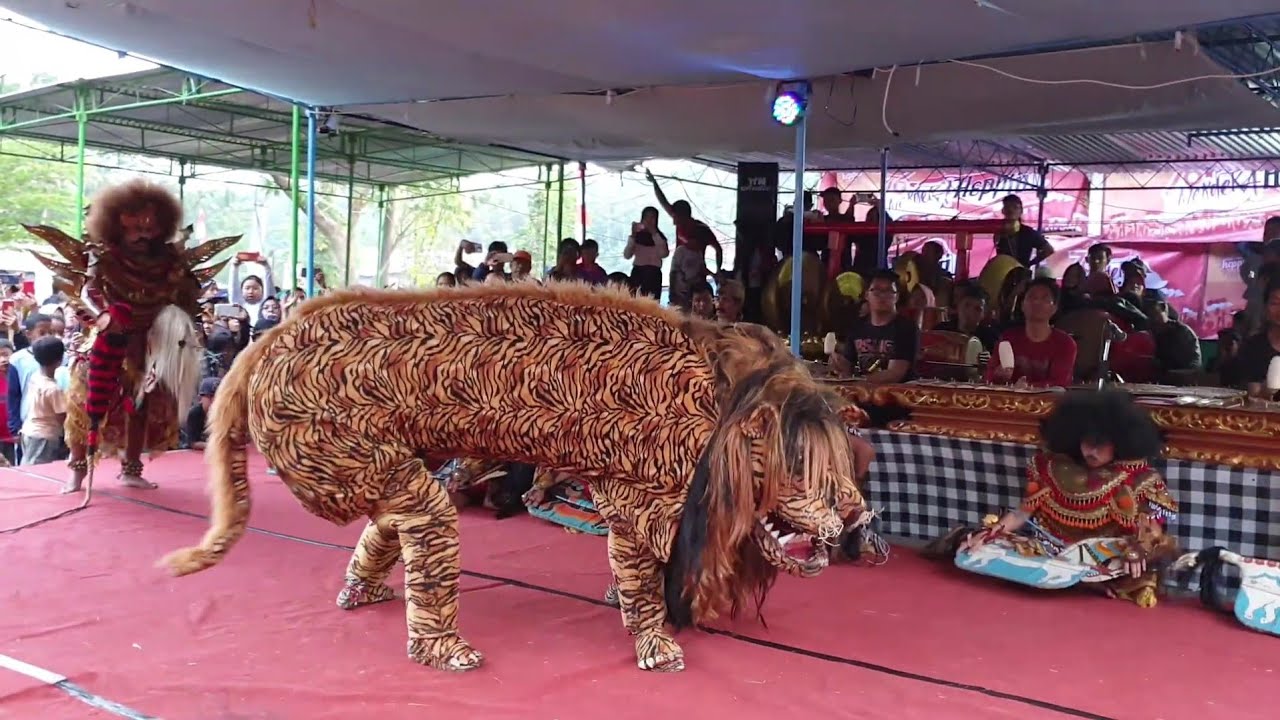 macan jaranan Rayon NWB (ngudi wargo budoyo) live kali cebuk - YouTube