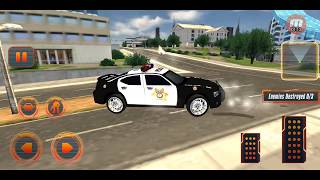 Flying Police Car Robot Hero Robot Games. Flying car games screenshot 5