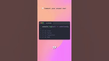 JavaScript Quiz: What’s the output of this tricky double equals 🤔 #coding #javascript #programming