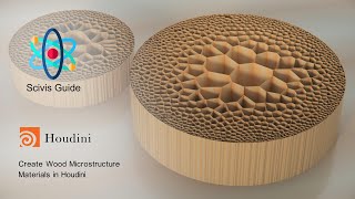 Create Wood Microstructure Materials in Houdini