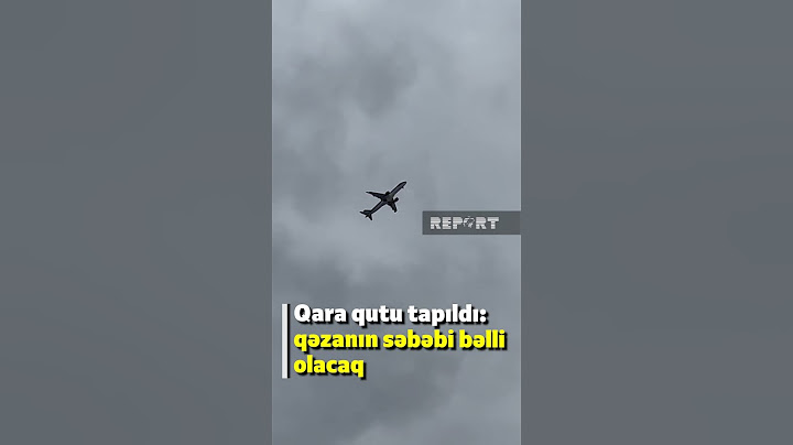 AZAL-ın təyyarəsinin qara qutusu tapıldı: qəzanın səbəbi bəlli olacaq