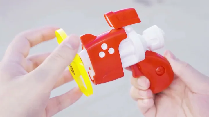 Σετ 2 Εκτοξευτήρες με 5 Σβούρες & 6 Δίσκους με Φως