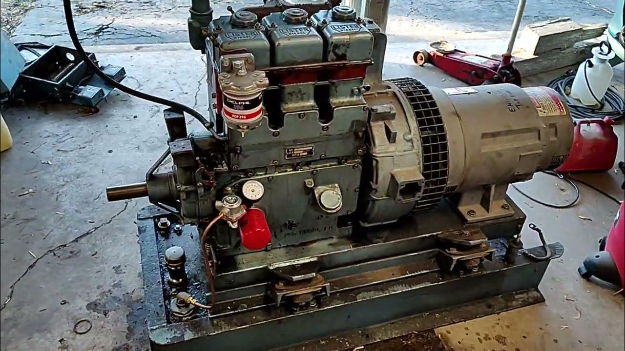 Lister ST3 diesel generator load test YouTube