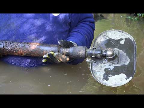 A mortar was found in the Iron River, War Excavations