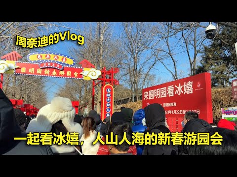 周奈迪vlog | 人山人海热闹非凡 有趣的圆明园新春游园会 | Old Summer Palace Park | Spring Festival Garden Party | CNY