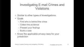 CF117 - Computer Forensics - Chapter 11 - E-mail and Social Media Investigations Wealth