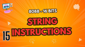 String Instructions 8088 16 bit Assembly