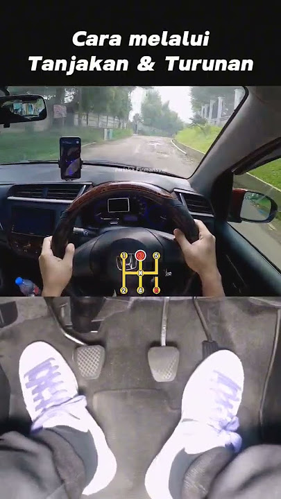 Tutorial on driving a manual car on uphill and downhill - Learn to drive a manual car #learntodrive