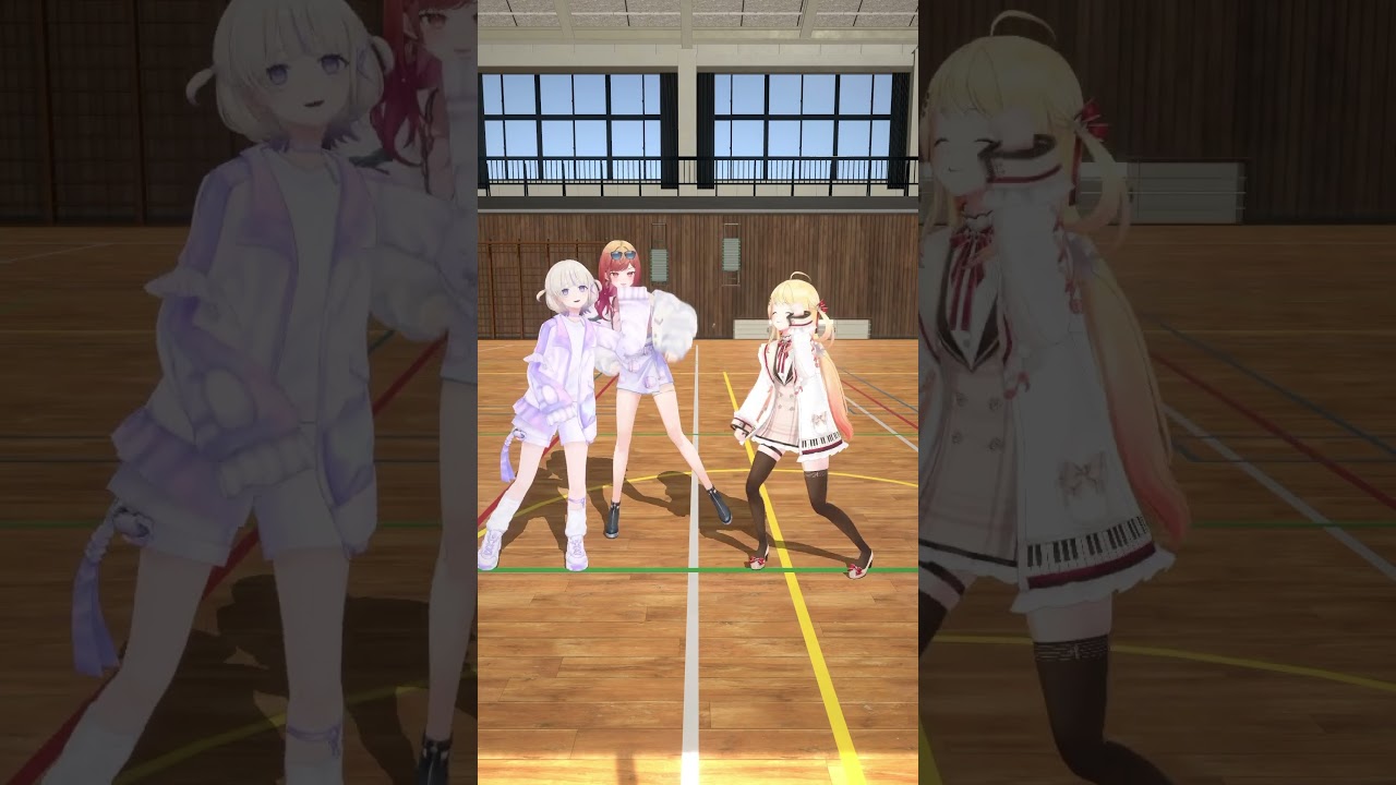 【ReGLOSSの日常】三三七拍子…？【轟はじめ、音乃瀬奏、一条莉々華 #shorts #hololive 】