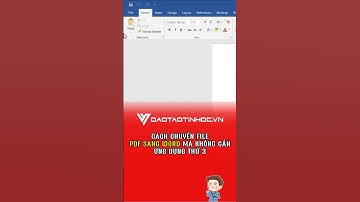 Cách chuyển File PDF sang file Word #daotaotinhoc #tinhocvanphong #word #pdf