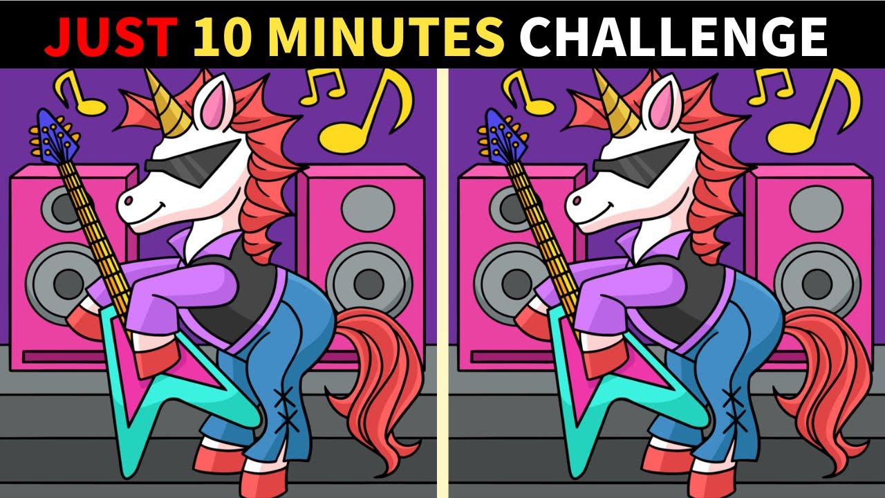 【Spot the difference】🎸Only genius can find 3️⃣ difference | Japanese Puzzle