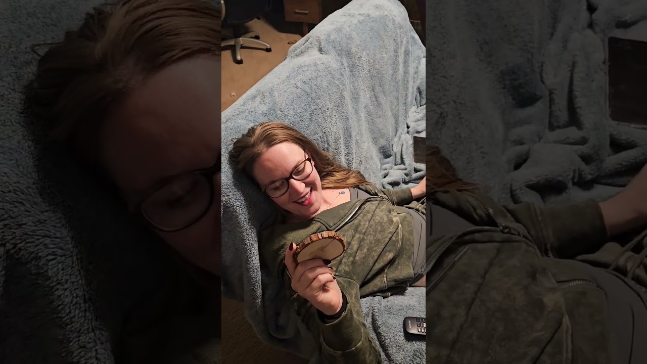 Giving my Wife a Wooden Play Button 