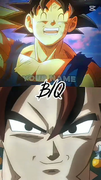 photo 1 vs photo 2 mui goku vs vegeto edit